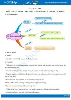 Phân tích bức tranh thiên nhiên trong bài thơ Vội vàng của Xuân Diệu