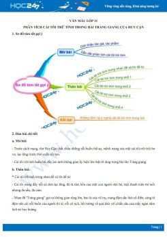 Phân tích cái tôi trữ tình trong bài Tràng giang của Huy Cận