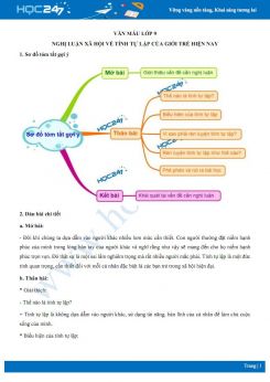 Nghị luận xã hội về tính tự lập của giới trẻ hiện nay