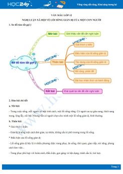 Nghị luận xã hội về lối sống giản dị của một con người