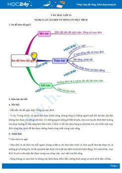 Nghị luận xã hội về sống có mục đích