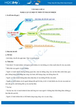 Nghị luận xã hội về thói vô trách nhiệm