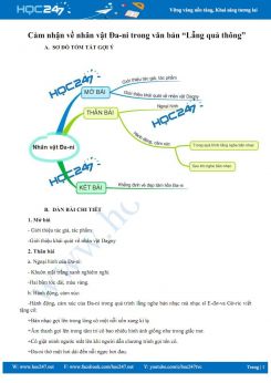 Cảm nhận về nhân vật Đa-ni trong văn bản Lẵng quả thông