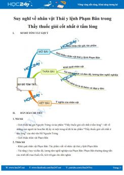 Suy nghĩ về nhân vật Thái y lệnh Phạm Bân trong Thầy thuốc giỏi cốt nhất ở tấm lòng