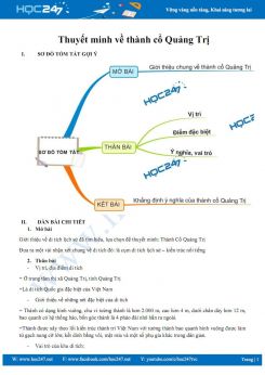 Thuyết minh về thành cổ Quảng Trị