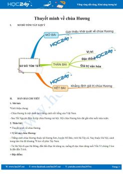 Thuyết minh về chùa Hương