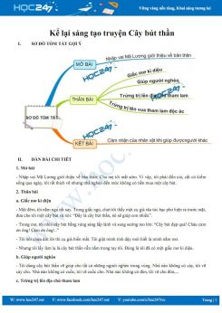 Kể lại sáng tạo truyện cổ tích Cây bút thần