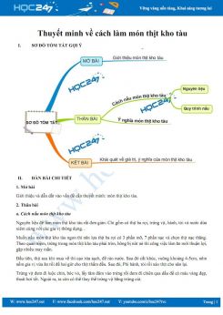 Thuyết minh về cách làm món thịt kho tàu
