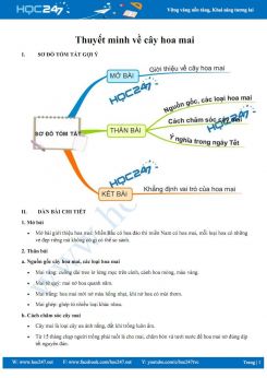 Thuyết minh về cây hoa mai