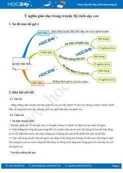 Ý nghĩa giáo dục trong truyện Mẹ hiền dạy con - Mạnh Tử