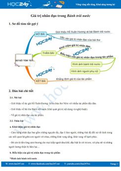 Giá trị nhân đạo trong bài thơ Bánh trôi nước của hồ Xuân Hương