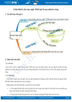 Giải thích câu tục ngữ Thất bại là mẹ thành công