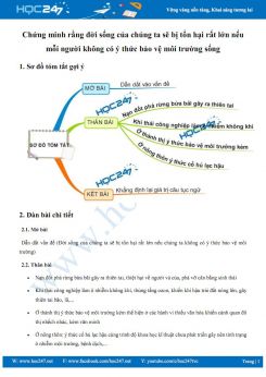 Chứng minh rằng đời sống của chúng ta sẽ bị tổn hại rất lớn nếu mỗi người không có ý thức bảo vệ môi trường sống