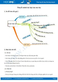 Thuyết minh tác hại của ma túy