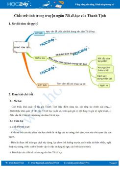 Chất trữ tình trong truyện ngắn Tôi đi học của Thanh Tịnh