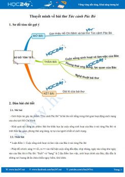 Thuyết minh về bài thơ Tức cảnh Pác Bó của Hồ Chí Minh
