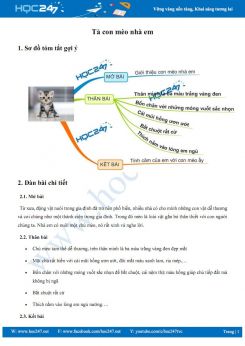 Tả con mèo nhà em