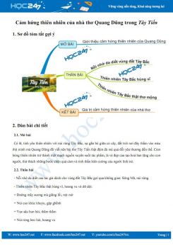 Cảm hứng thiên nhiên của nhà thơ Quang Dũng trong Tây Tiến