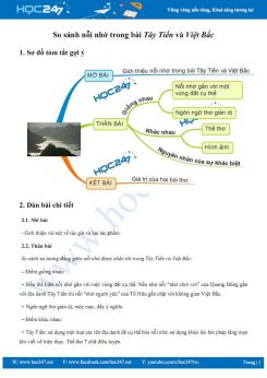 So sánh nỗi nhớ trong bài thơ Tây Tiến của Quang Dũng và Việt Bắc của Tố Hữu