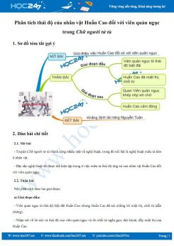 Phân tích thái độ của nhân vật Huấn Cao đối với viên quản ngục trong Chữ người tử tù
