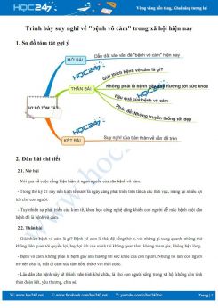 Trình bày suy nghĩ về bệnh vô cảm trong xã hội hiện nay