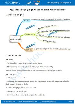 Nghị luận về việc giữ gìn và bảo vệ di sản văn hóa dân tộc