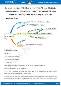 Có người cho rằng: Cắt dây trói cứu A Phủ, Mị cũng đã cắt dây trói buộc cuộc đời mình với nhà Pá Tra. Qua nhân vật Mị trong đoạn trích Vợ chồng A Phủ hãy làm sáng tỏ ý kiến trên