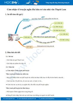 Cảm nhận về truyện ngắn Hai đứa trẻ của nhà văn Thạch Lam