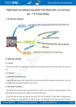 Nghệ thuật trào phúng trong đoạn trích Hạnh phúc của một tang gia – Vũ Trọng Phụng