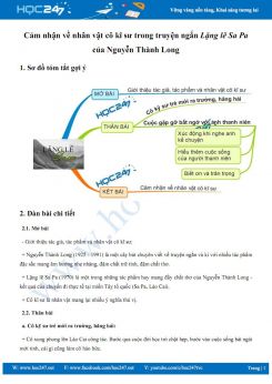 Cảm nhận về nhân vật cô kĩ sư trong truyện ngắn Lặng lẽ Sa Pa của Nguyễn Thành Long