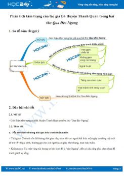 Phân tích tâm trạng của tác giả Bà Huyện Thanh Quan trong bài thơ Qua Đèo Ngang