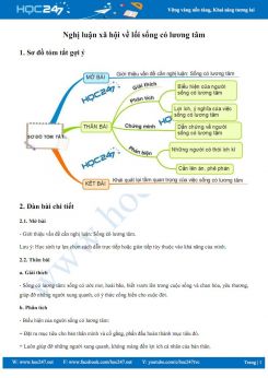 Nghị luận xã hội về lối sống có lương tâm