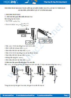 Phương pháp giải bài toán liên quan đến chiều dài của lò xo và thời gian lò xo nén, dãn