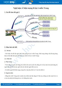 Nghị luận về hiện tượng lũ lụt ở miền Trung