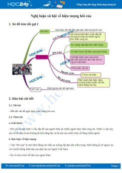 Nghị luận xã hội về hiện tượng hôi của