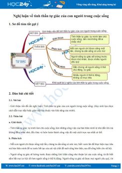 Nghị luận về tinh thần tự giác của con người trong cuộc sống