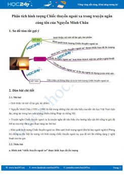 Phân tích hình tượng Chiếc thuyền ngoài xa trong truyện ngắn cùng tên của Nguyễn Minh Châu