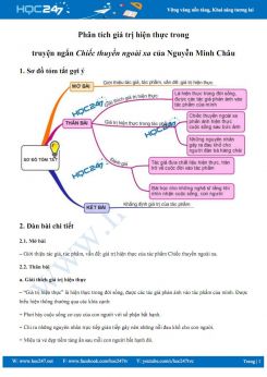 Phân tích giá trị hiện thực trong truyện ngắn Chiếc thuyền ngoài xa của Nguyễn Minh Châu