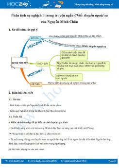 Phân tích sự nghịch lí trong truyện ngắn Chiếc thuyền ngoài xa của Nguyễn Minh Châu