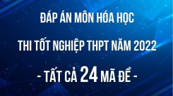 Đáp án đề thi tốt nghiệp THPT môn Hoá học năm 2022 - Tất cả 24 mã đề