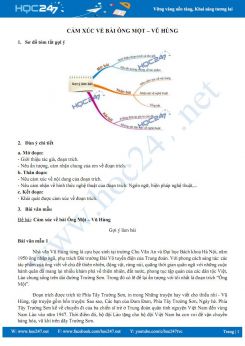 Cảm xúc về bài Ông Một-Vũ Hùng