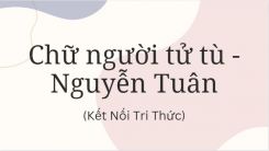 Soạn bài Chữ người tử tù - Nguyễn Tuân tóm tắt - Kết nối tri thức Ngữ văn 10