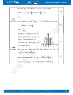 Đề thi giữa HK2 môn Toán 12 năm 2022-2023 Trường THPT Lý Tự Trọng có đáp án
