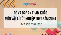 Đề thi và đáp án tham khảo môn Vật lí tốt nghiệp THPT 2024 - Mã đề 210