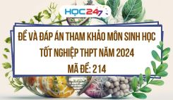 Đề thi và đáp án tham khảo môn Sinh học tốt nghiệp THPT 2024 - Mã đề 214