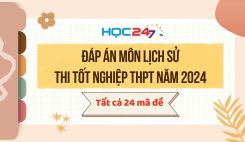 Đáp án đề thi tốt nghiệp THPT môn Lịch sử năm 2024 - Tất cả 24 mã đề